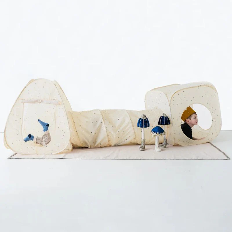 Recycled Fabric 3-in-1 Play Tent & Tunnel Set - Image 4