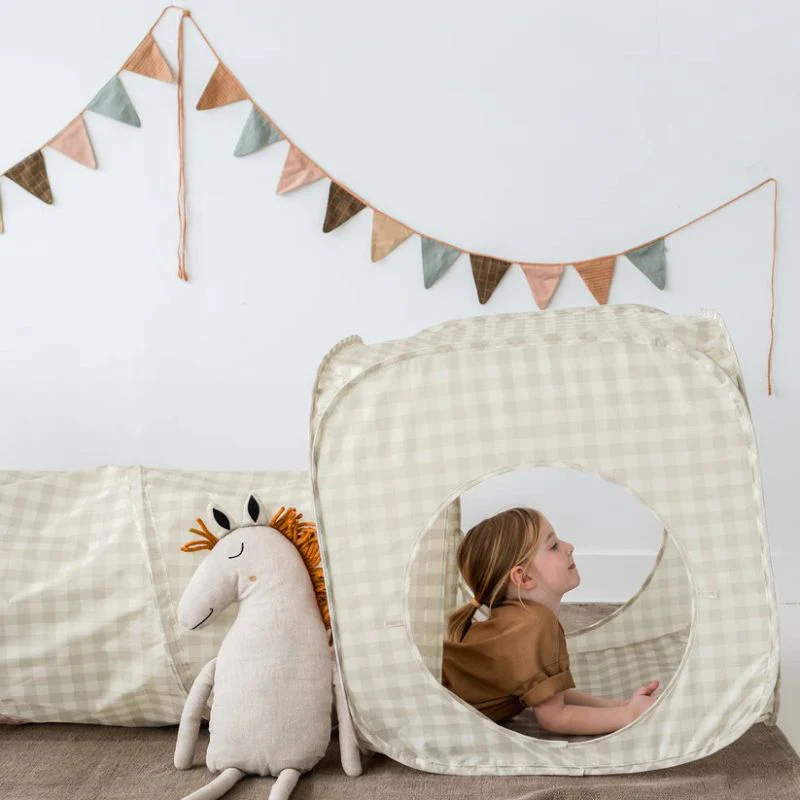Recycled Fabric 3-in-1 Play Tent & Tunnel Set - Image 8
