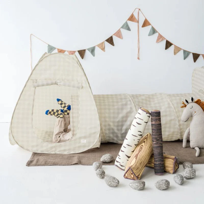 Recycled Fabric 3-in-1 Play Tent & Tunnel Set - Image 9