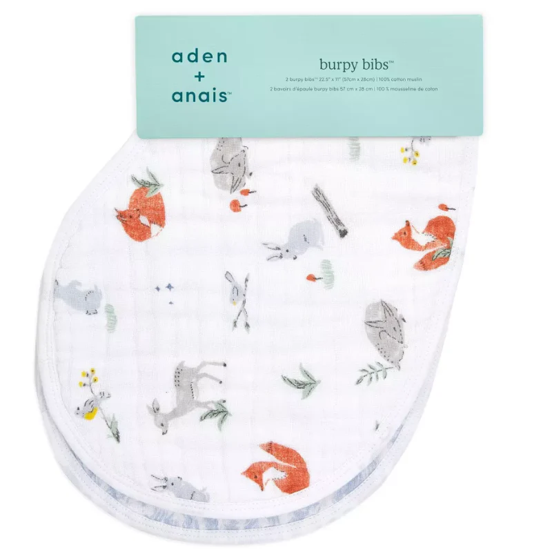 Cotton Muslin Burpy Bibs - 2 Pack - Image 5