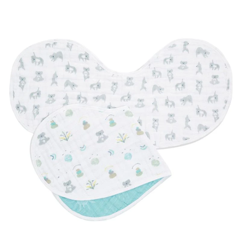 Cotton Muslin Burpy Bibs - 2 Pack - Image 7