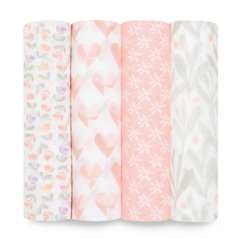Cotton Muslin Swaddles - 4 Pack - Image 17