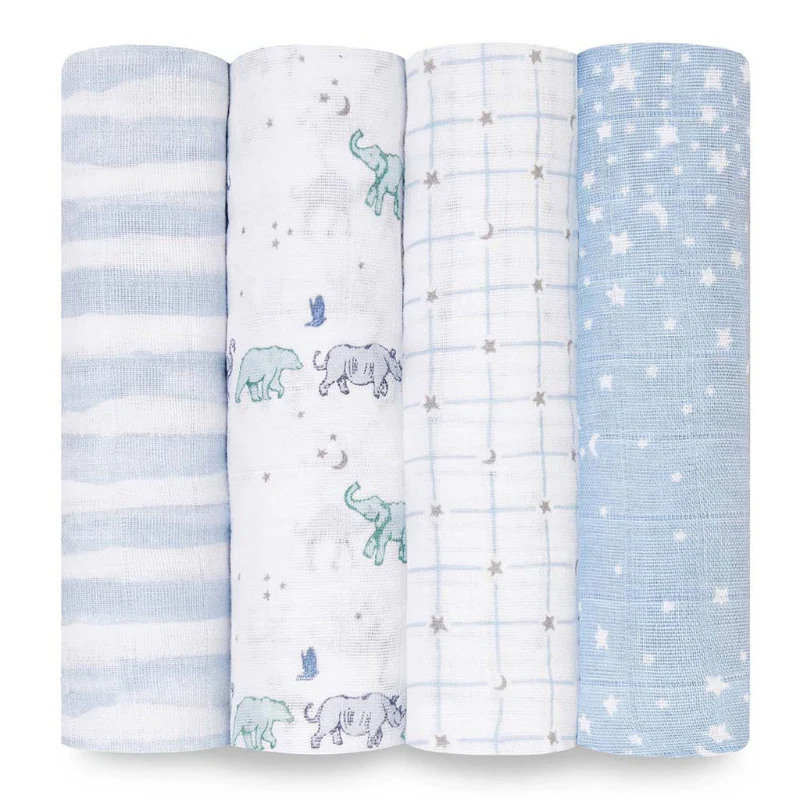 Cotton Muslin Swaddles - 4 Pack - Image 18