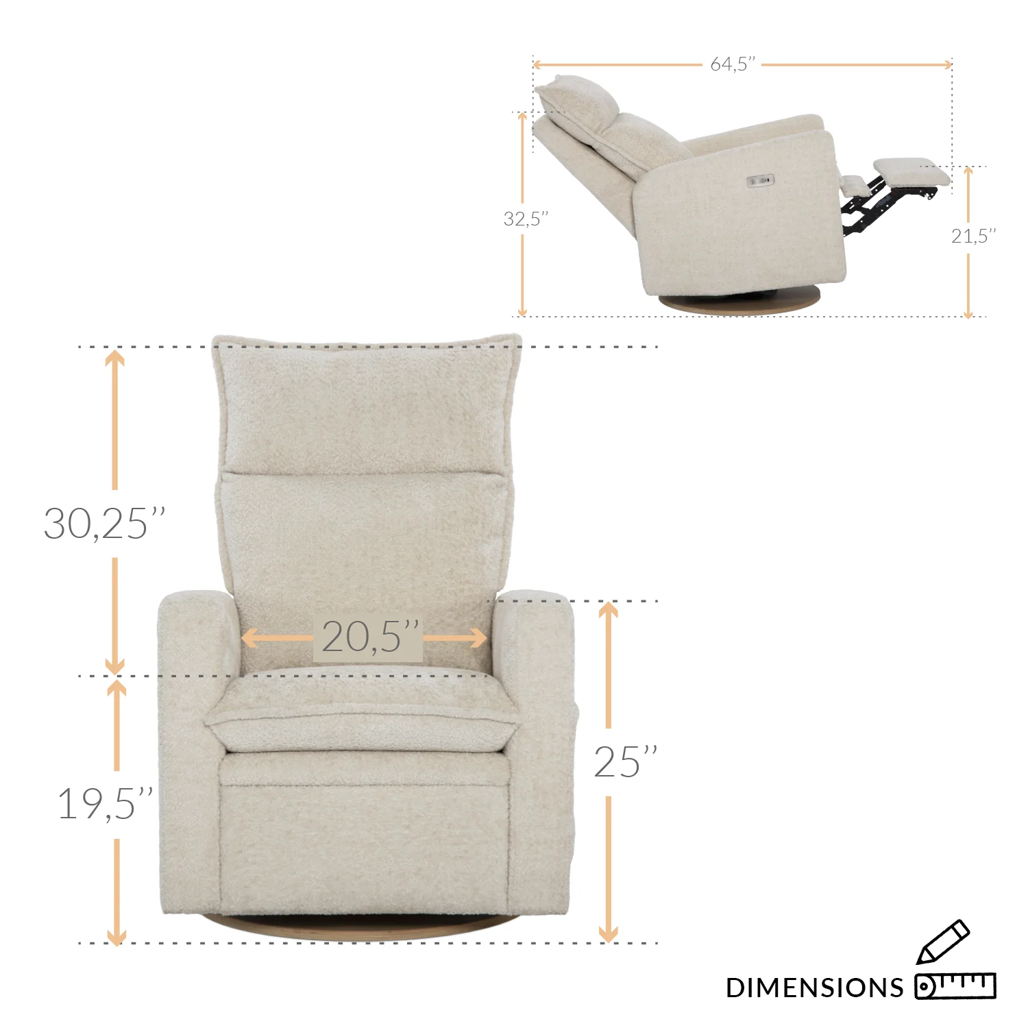 Arya Reclining Glider - Image 4