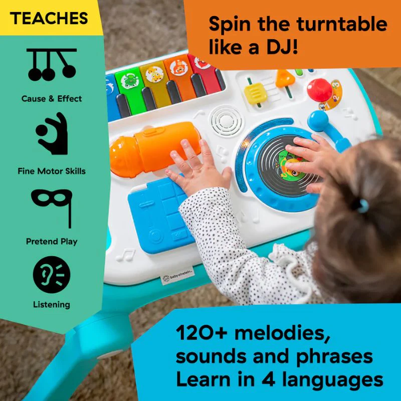 Musical Mix N Roll 4-in-1 Baby Walker and Activity Table - Image 6