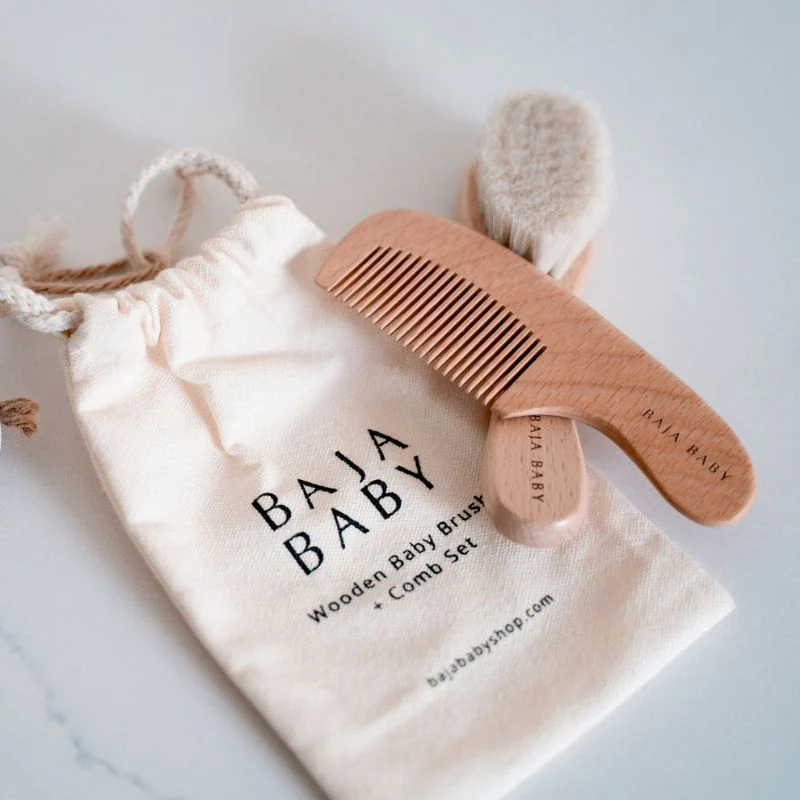 Wooden Brush & Comb Set - Image 3