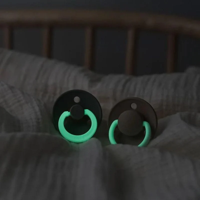 Glow In the Dark Natural Rubber Pacifier - 2 Pack - Image 34