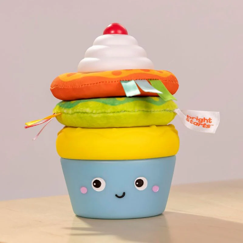Cupcake Tower Stacking Toy with Teether - Image 2