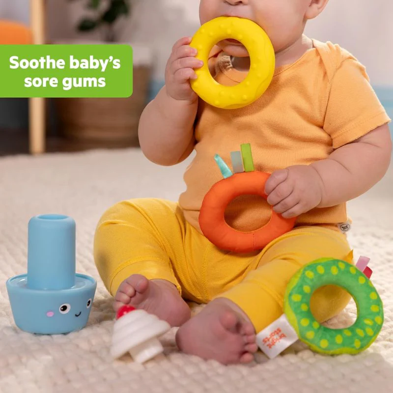 Cupcake Tower Stacking Toy with Teether - Image 3