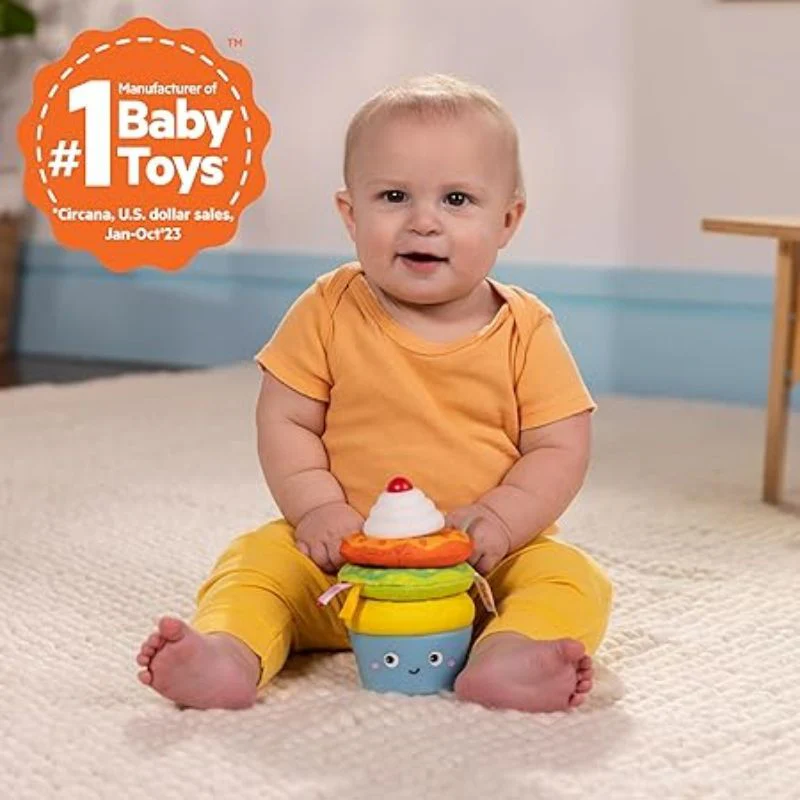 Cupcake Tower Stacking Toy with Teether - Image 5