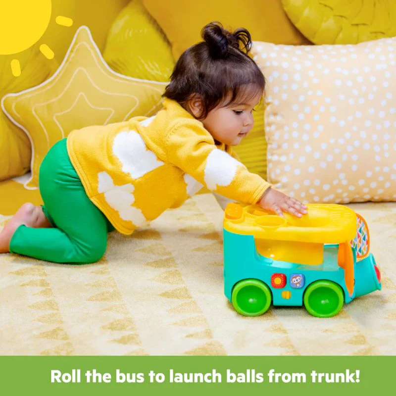 Pop & Roll Safari Bus Ball Play Toy - Image 7