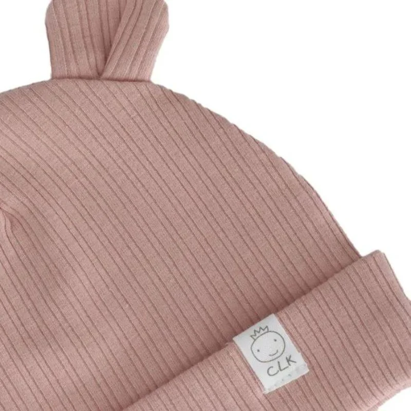 Cotton Knit Baby Beanie - Image 2