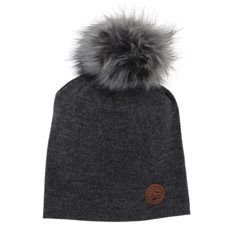 Pom Pom Knit Slouchy Beanie - Image 4