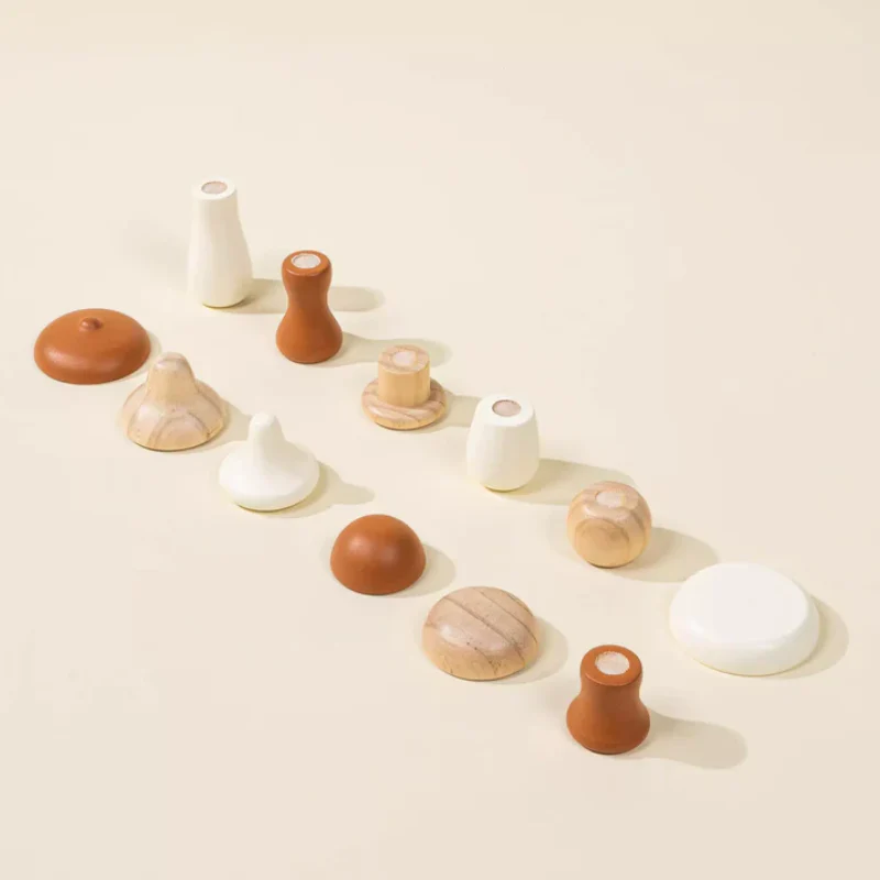 Wooden Mushrooms Playset - Image 2