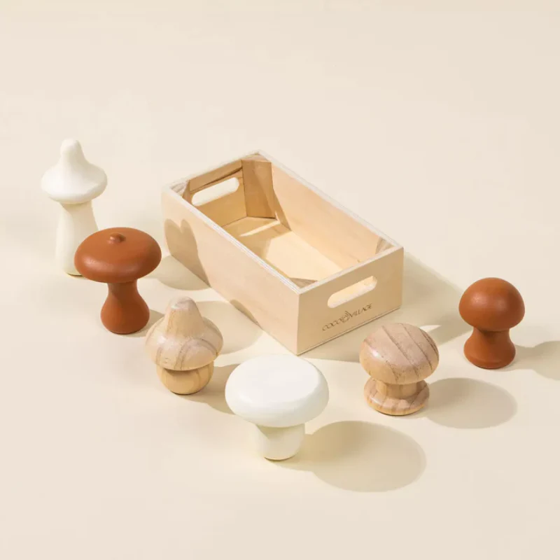 Wooden Mushrooms Playset - Image 3