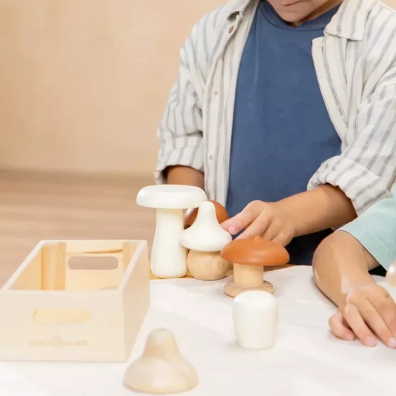 Wooden Mushrooms Playset - Image 4