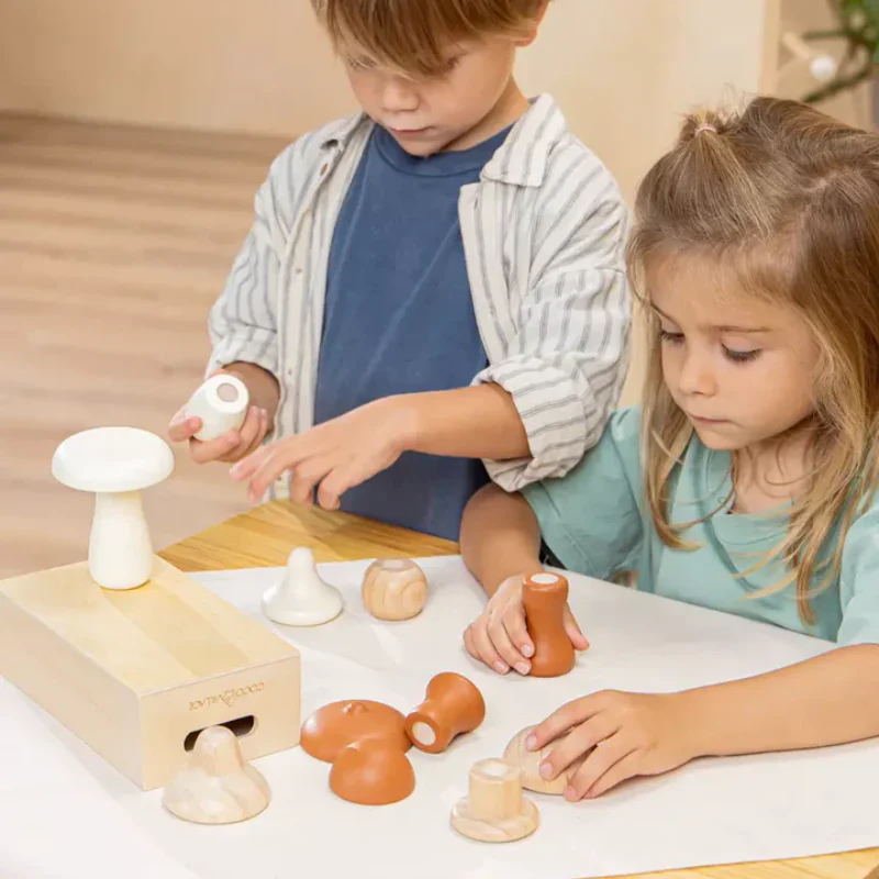 Wooden Mushrooms Playset - Image 7