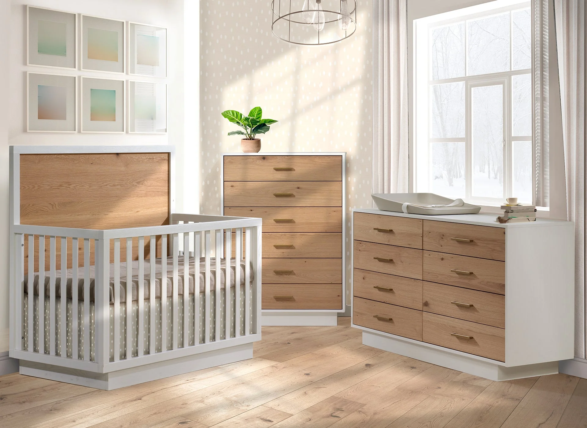 Como Naturale 6-Drawer Tall Dresser - Image 2