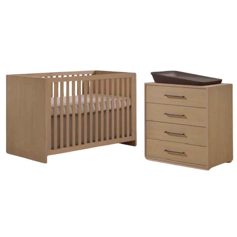 Contempo Island Convertible Crib + 4-Drawer Dresser Combo - Image 3