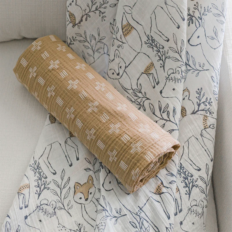 Muslin Swaddle Blankets - 2 Pack - Image 11