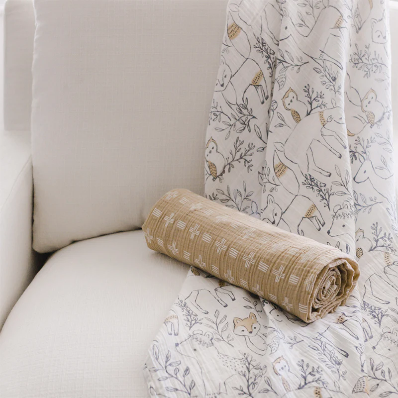 Muslin Swaddle Blankets - 2 Pack - Image 12