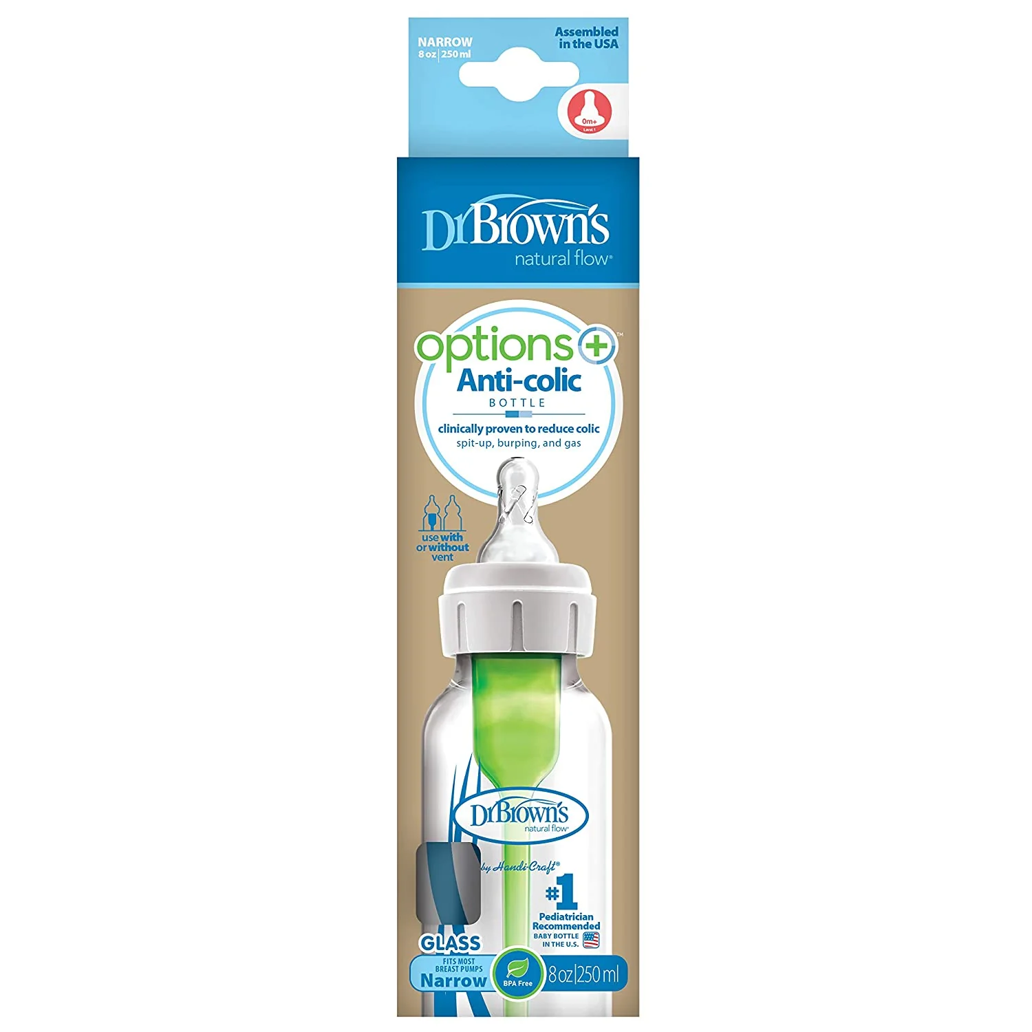 8oz Options+ Glass Narrow Bottles - Image 6