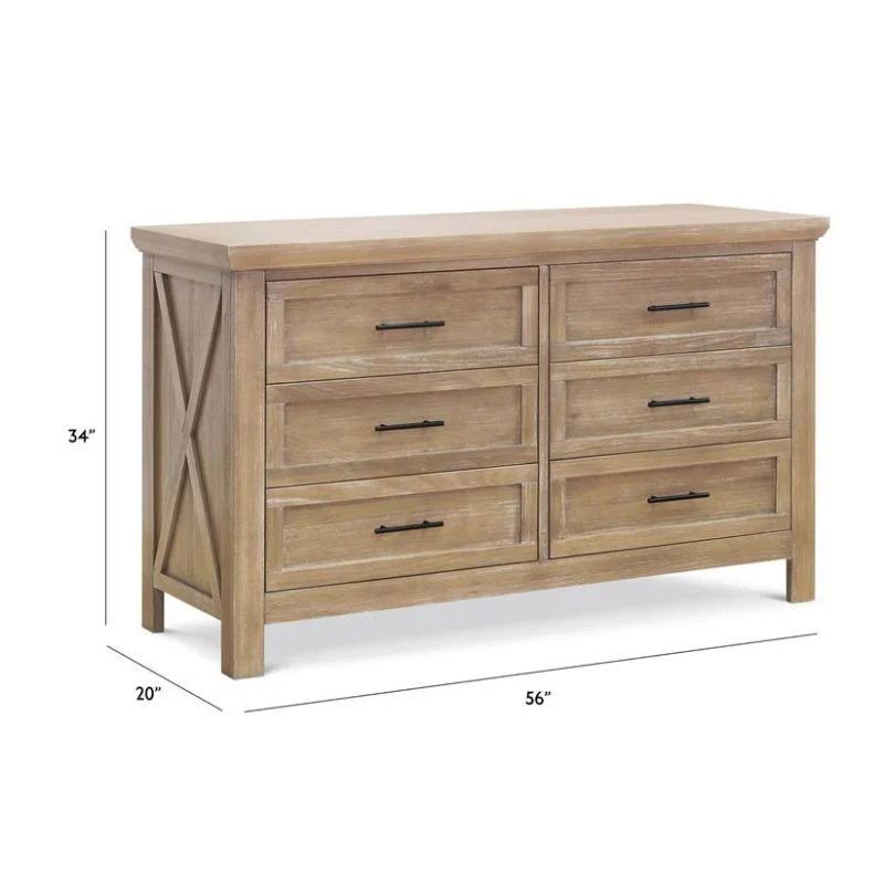 Emory Farmhouse 6-Drawer Double Dresser - Image 7