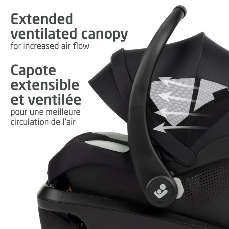 Fame Stroller + Mico Luxe Car Seat Travel System - Twillic Black - Image 6