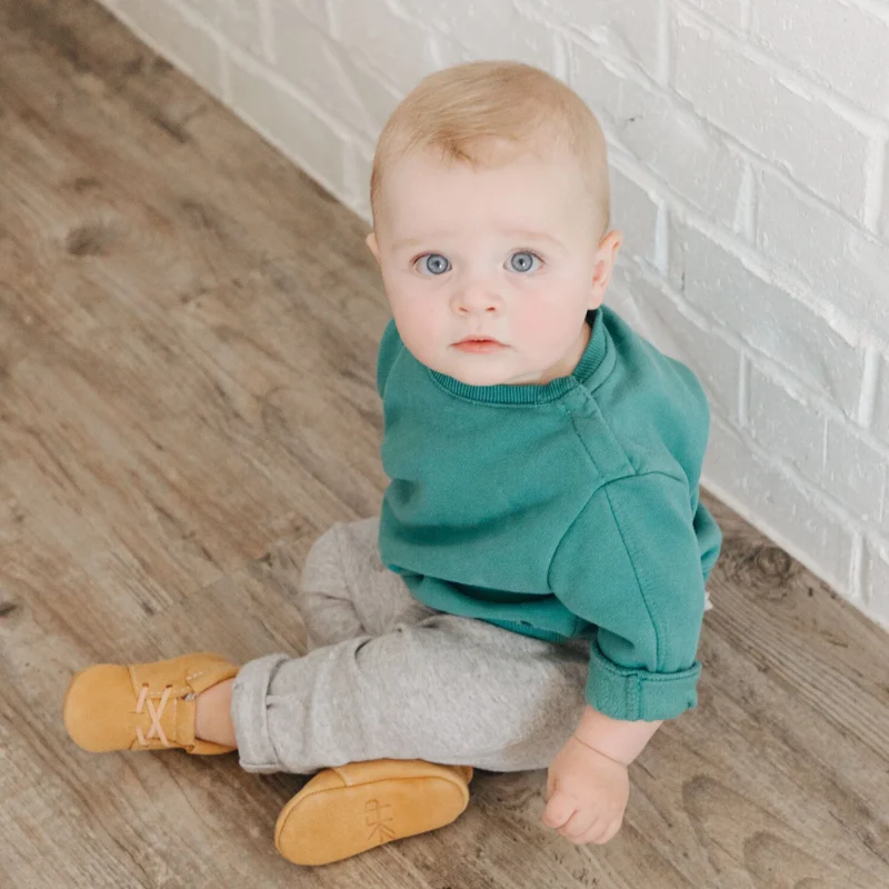 Cedar Oxford Soft-Soled Baby Shoe - Image 5