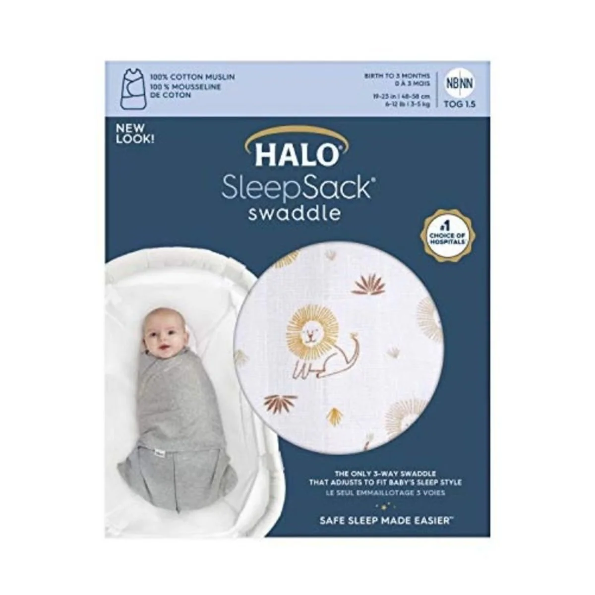Cotton Swaddle Sleepsack 1.5 Tog - Image 117