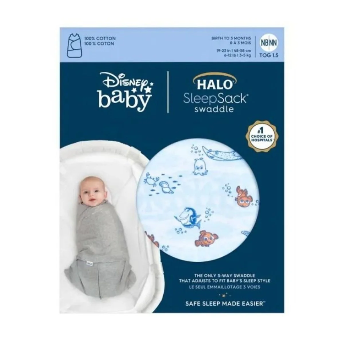 Cotton Swaddle Sleepsack 1.5 Tog - Image 73