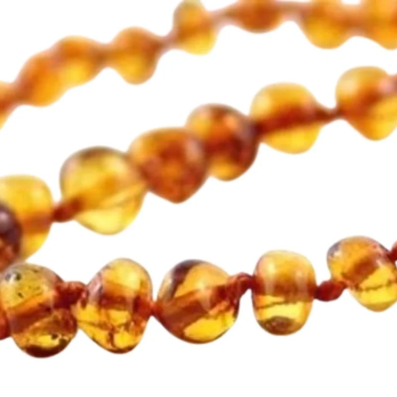 Baltic Amber Teething Necklace - 11 inch - Image 5