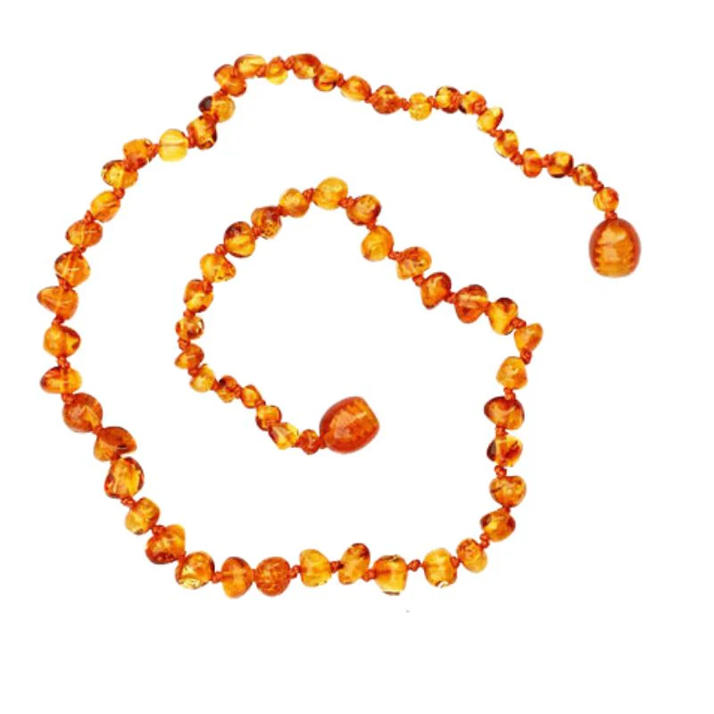 Raw Baltic Amber Teething Necklace - 13 Inch - Image 12