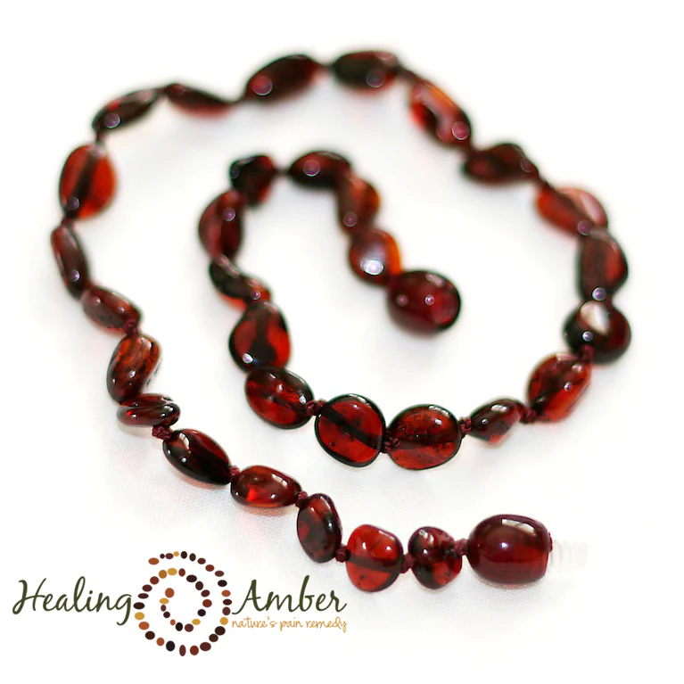 Baltic Amber Teething Necklace - 17.5 Inch - Image 3