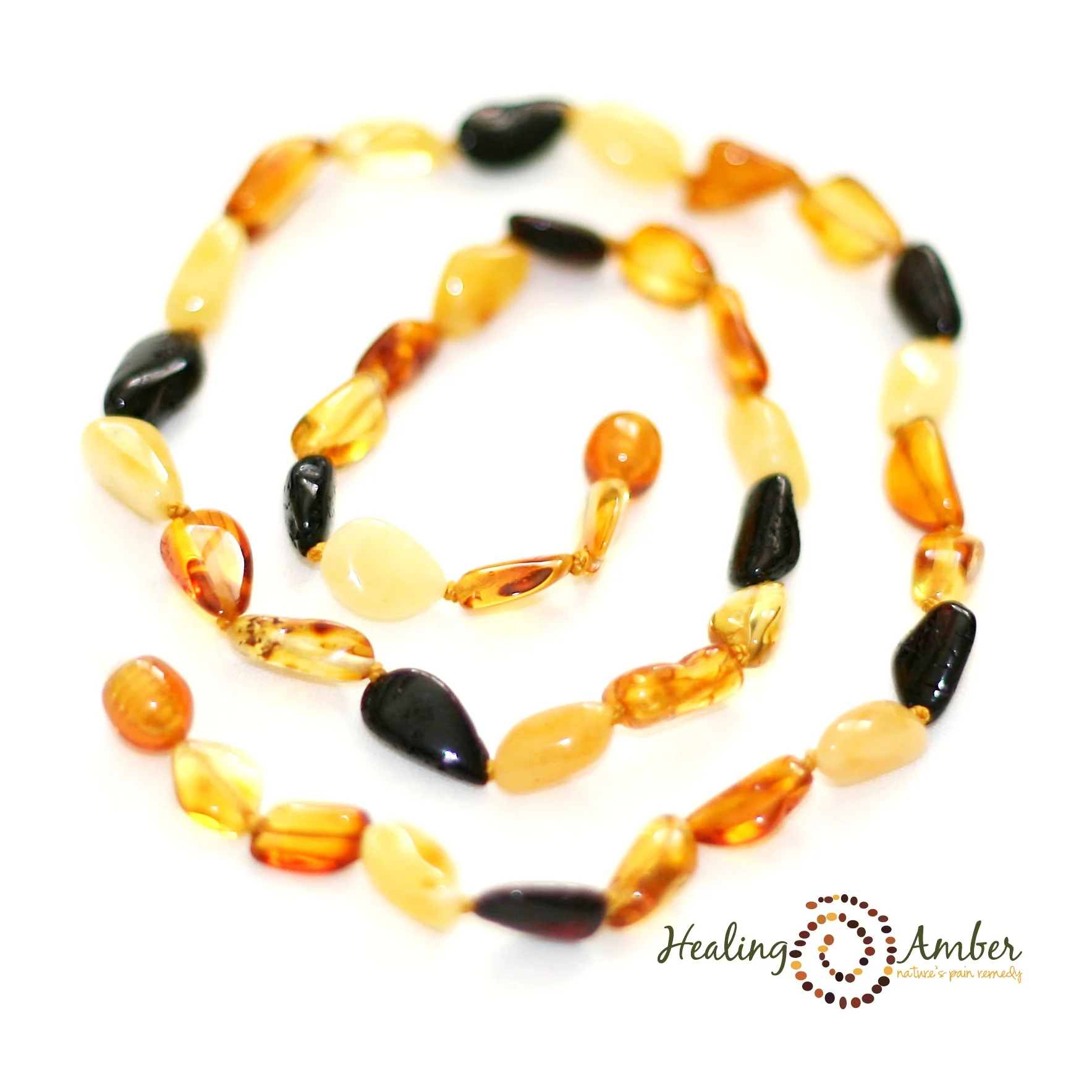 Baltic Amber Teething Necklace - 17.5 Inch - Image 4