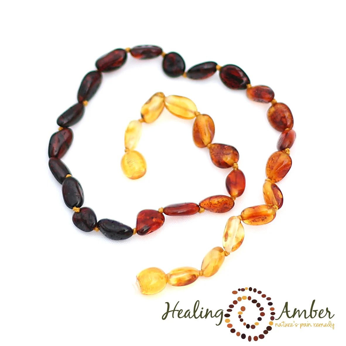 Baltic Amber Teething Necklace - 17.5 Inch - Image 6