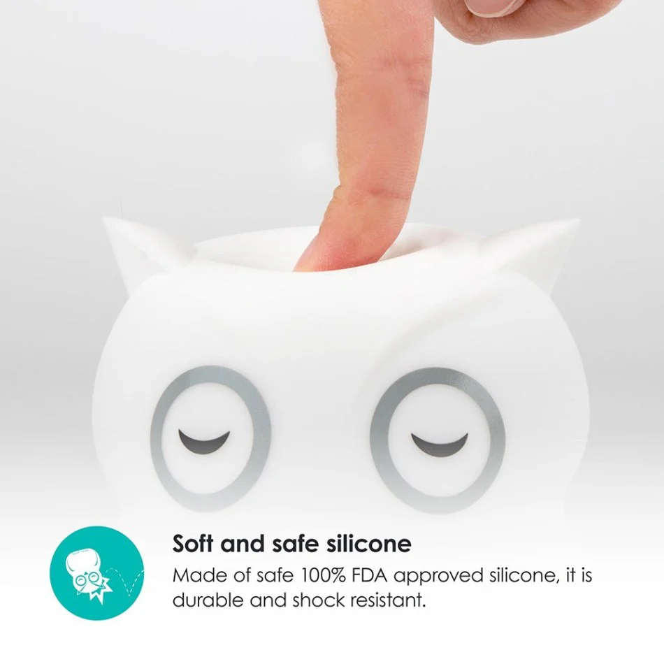 Hibü Owl Silicone Portable Night Light - Image 8