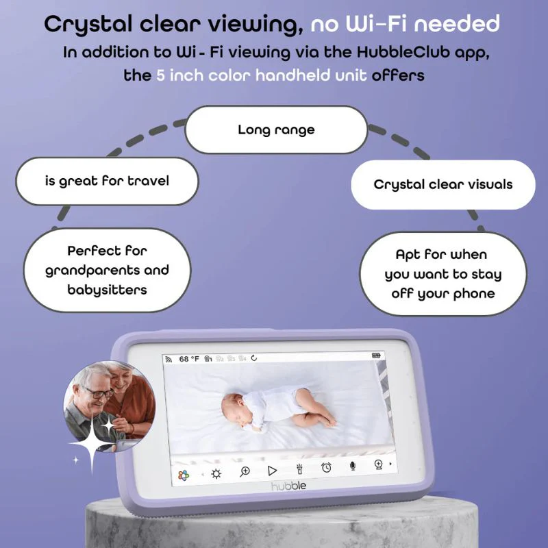 SkyVision AI Pro Baby Monitor with Adjustable Crib Mount - Image 4