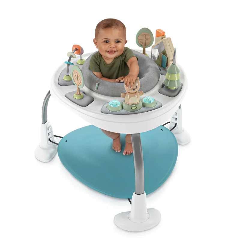 Spring & Sprout 2-in-1 Activity Jumper and Table - First Forest - Image 3