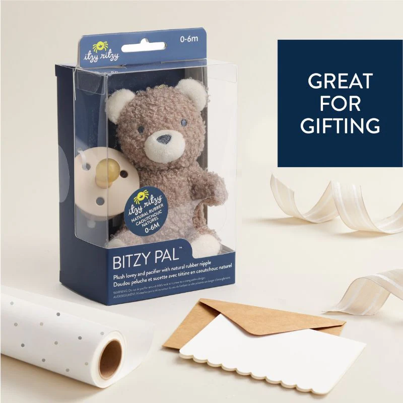 Bitzy Pal Natural Rubber Pacifier & Lovey - Image 9