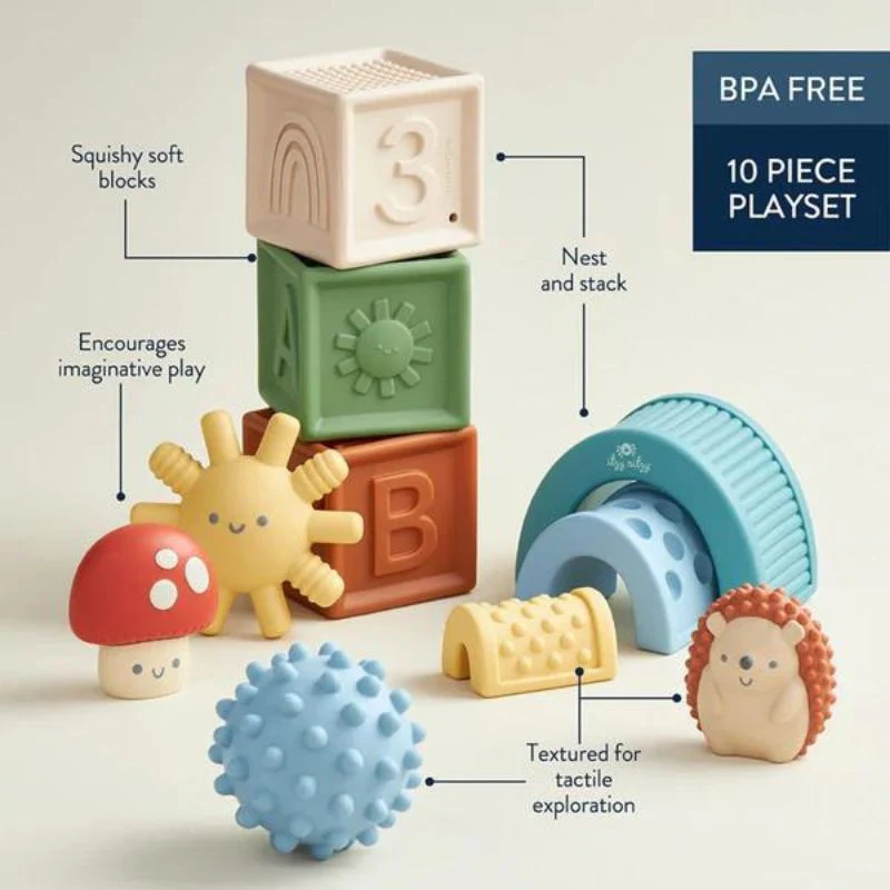 Itzy Blocks Sensory Blocks Set - Image 4