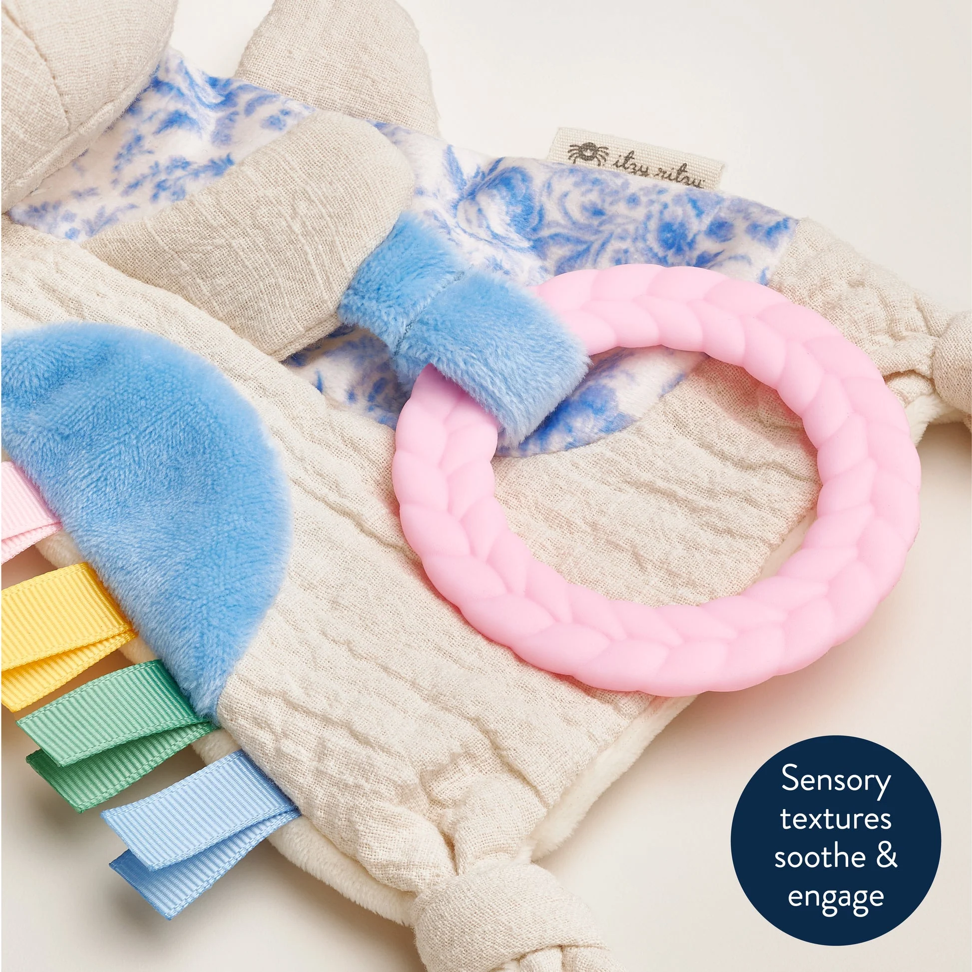Bitzy Crinkle Sensory Crinkle Toy with Teether - Image 21