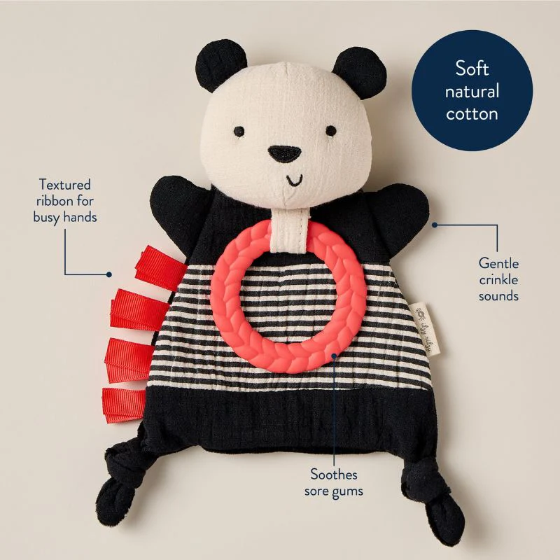 Bitzy Crinkle Sensory Crinkle Toy with Teether - Image 26