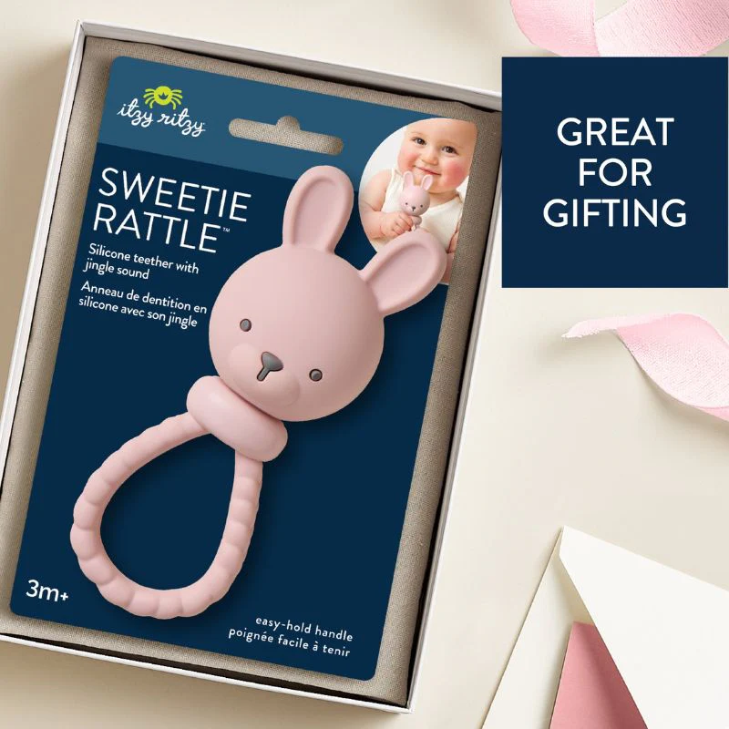 Sweetie Rattle Silicone Teether - Image 3