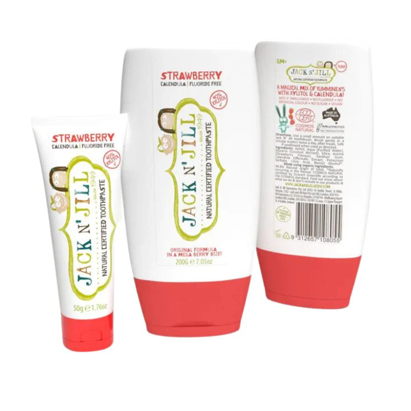Strawberry Natural Certified Toothpaste - 200g - Image 2