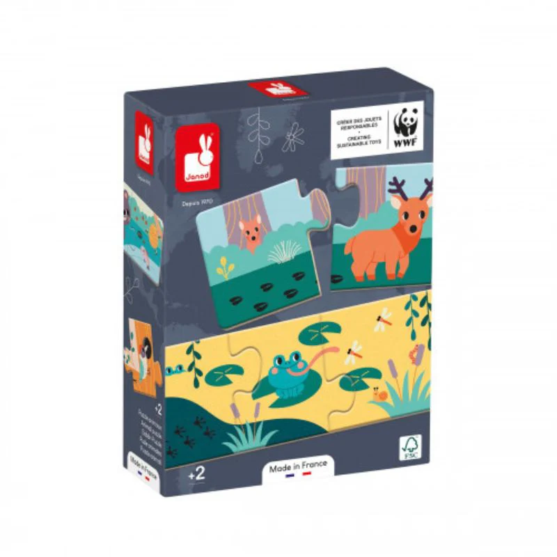 Animal Footprints Puzzle - Set of 10 - Image 2