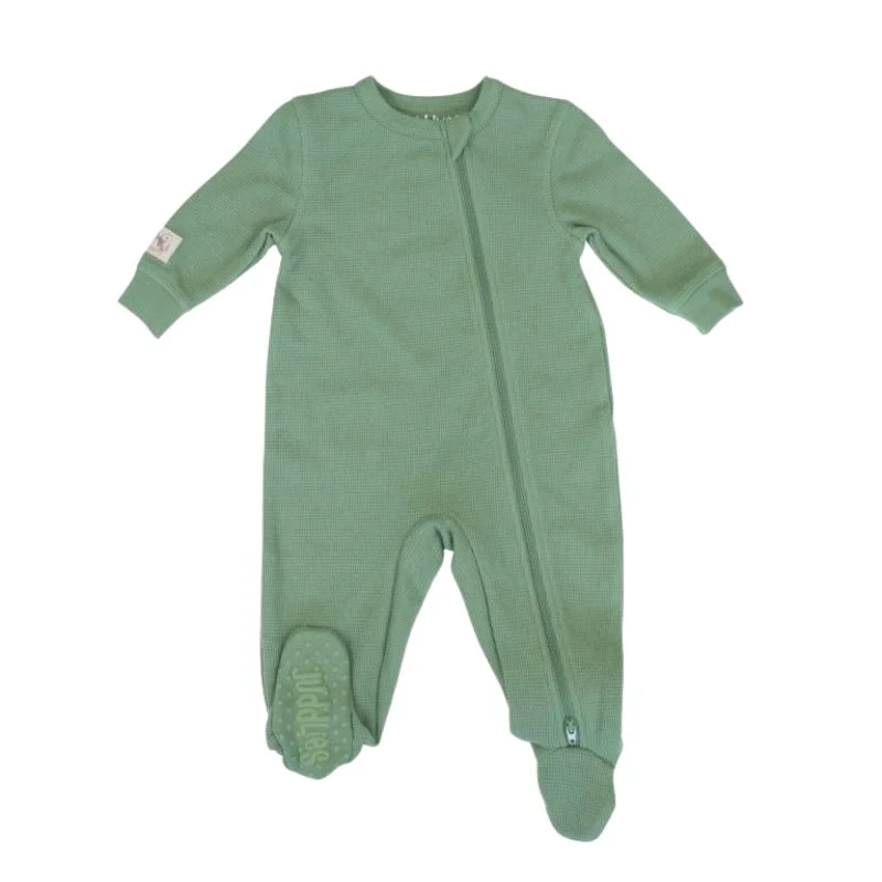 Mini Waffle Footed Sleepers - Image 4