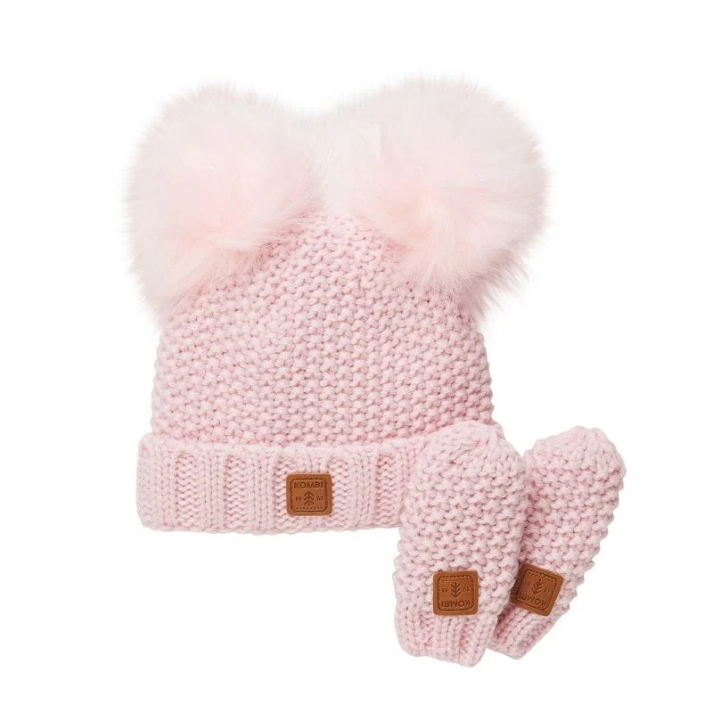 Adorable Knit Toque and Mittens Set - Infants - Image 3