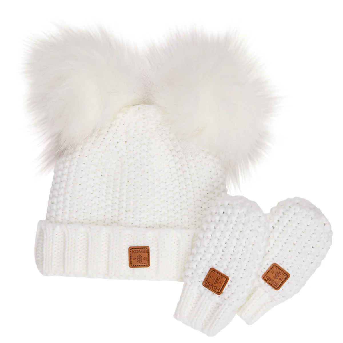 Adorable Knit Toque and Mittens Set - Infants - Image 6