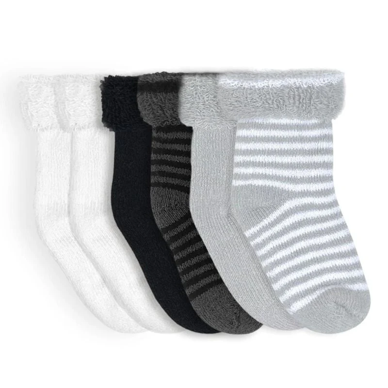 Terry 3-6 Months 6 Pack Socks - Image 9